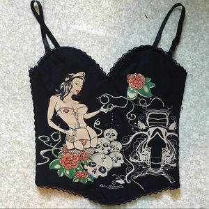 Sexy Nurse Pinup Corset Top NTW by Muka Goth Retro